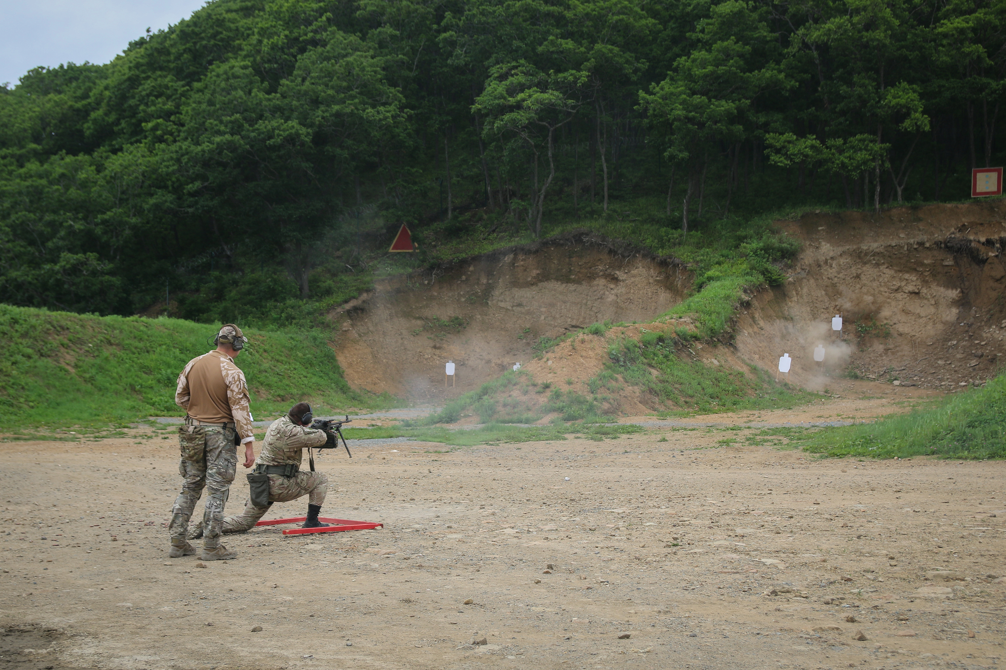 Championship in practical shooting from a machine gun. - My, Shooting, Weapon, Machine gun, Army, Pacific Fleet, Competitions, Practical shooting, Special Forces, Video, Longpost