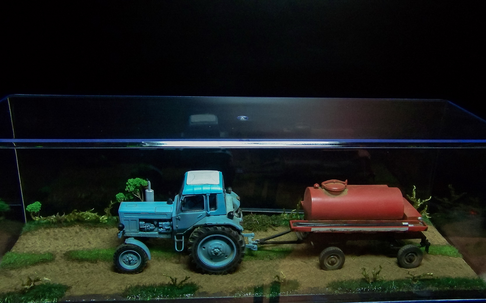 MTZ-80 - My, MTZ, 1:43, Tractor, Diorama, MTZ 80, Longpost