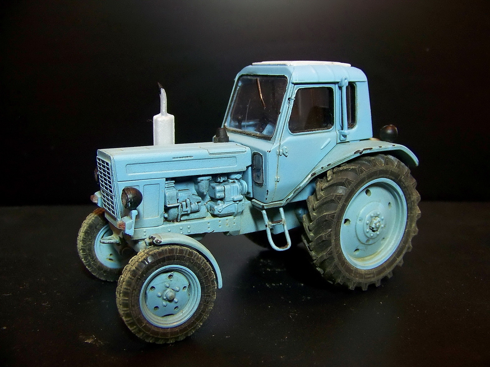 MTZ-80 - My, MTZ, 1:43, Tractor, Diorama, MTZ 80, Longpost