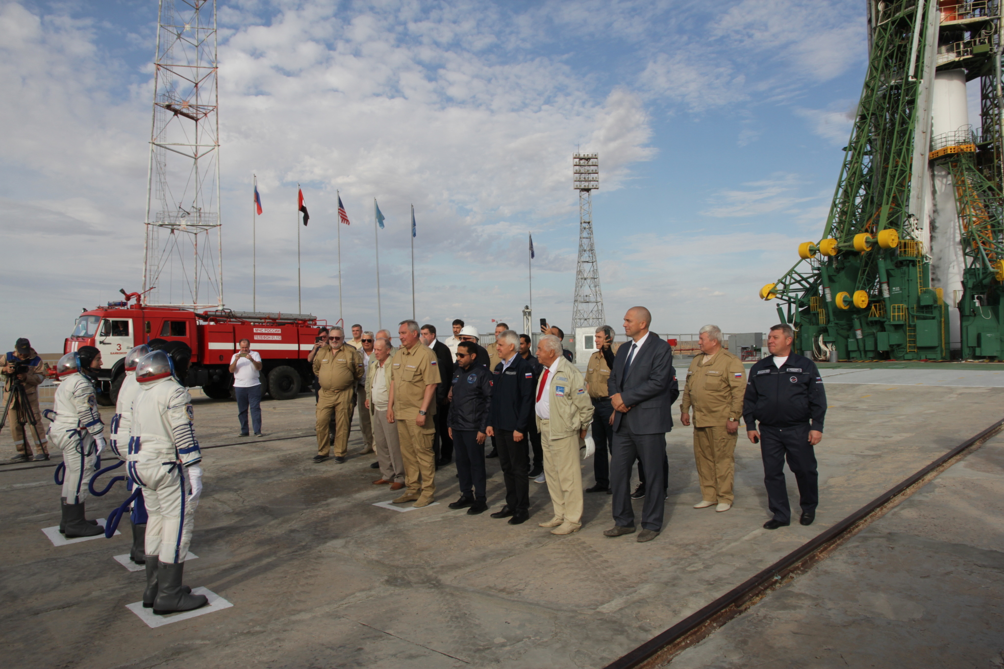 Last launch of Soyuz-FG with the new crew of the International Space Station - Rocket, Union, Space, Running, Baikonur, Roscosmos, NASA, Космонавты, Video, Longpost