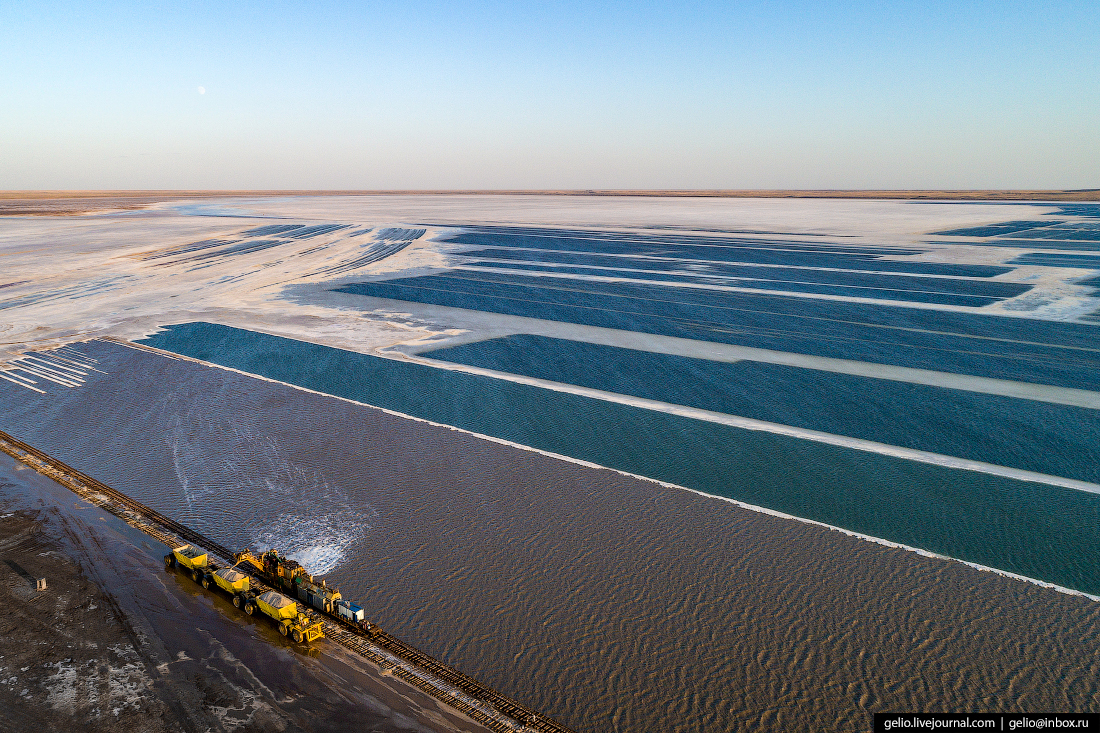 Lake Baskunchak is an endless salt deposit. - Salt, Baskunchak Lake, Astrakhan Region, Gelio, Longpost