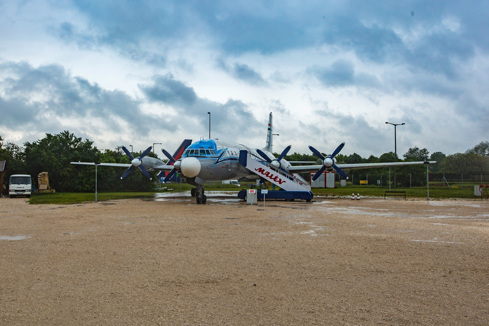 Very reliable aircraft Il-18 - My, IL-18, Airplane, Aviation, Museum, Aviation Museum, Hungary, Budapest, the USSR, Video, Longpost