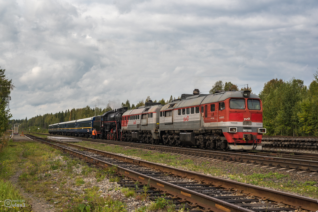 Steam locomotive L-2198 - Locomotive, Autumn, Russian Railways