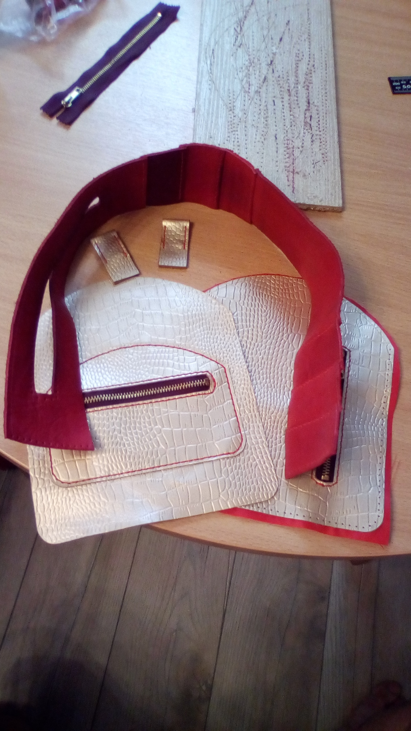 Leather backpack for children - My, With your own hands, Leather products, Needlework, Longpost