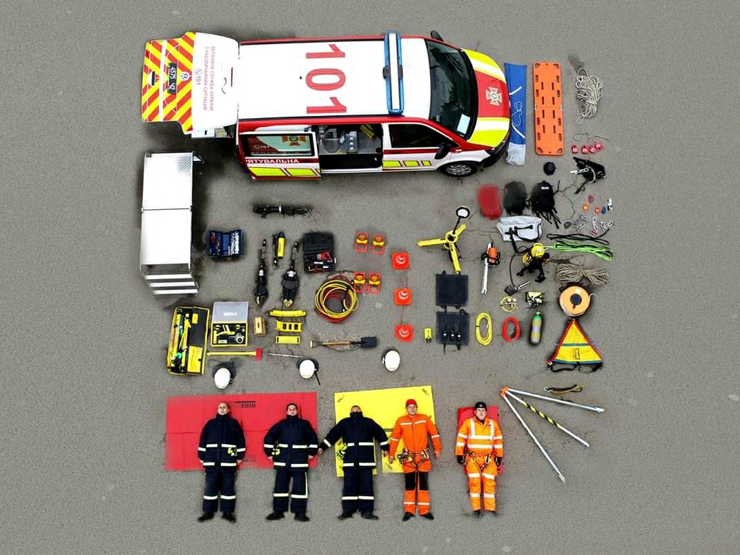 fire truck, rescue equipment vehicle and pyrotechnic vehicle) - Tetrischallenge, Challenge, State Emergencies Service, Ternopil, Rescuers, Firefighters, Sapper, The photo, Longpost