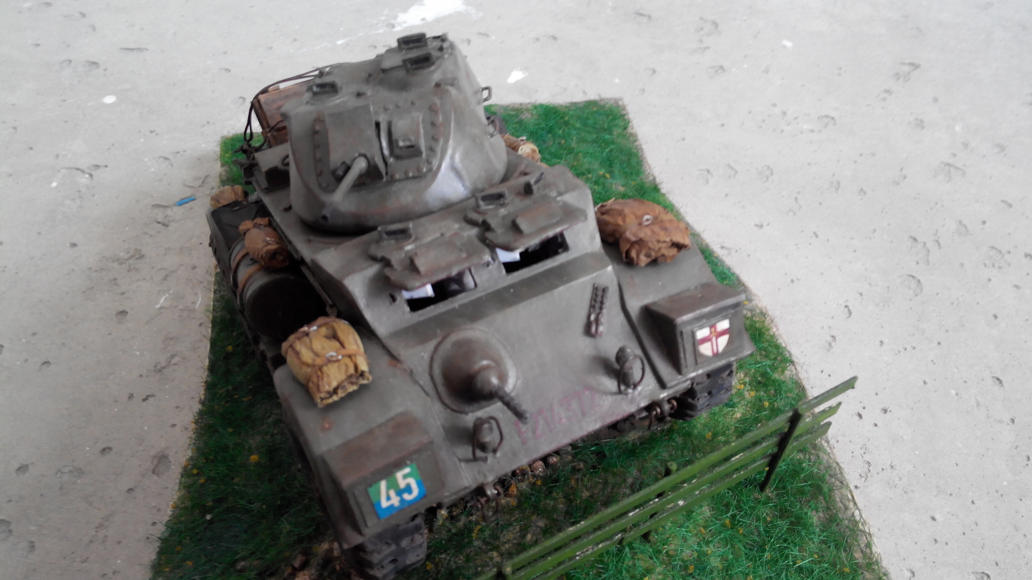 Staghound Mk.I Ironside - My, Models, Stand modeling, Scale model, Paper modeling, Longpost, Papercraft