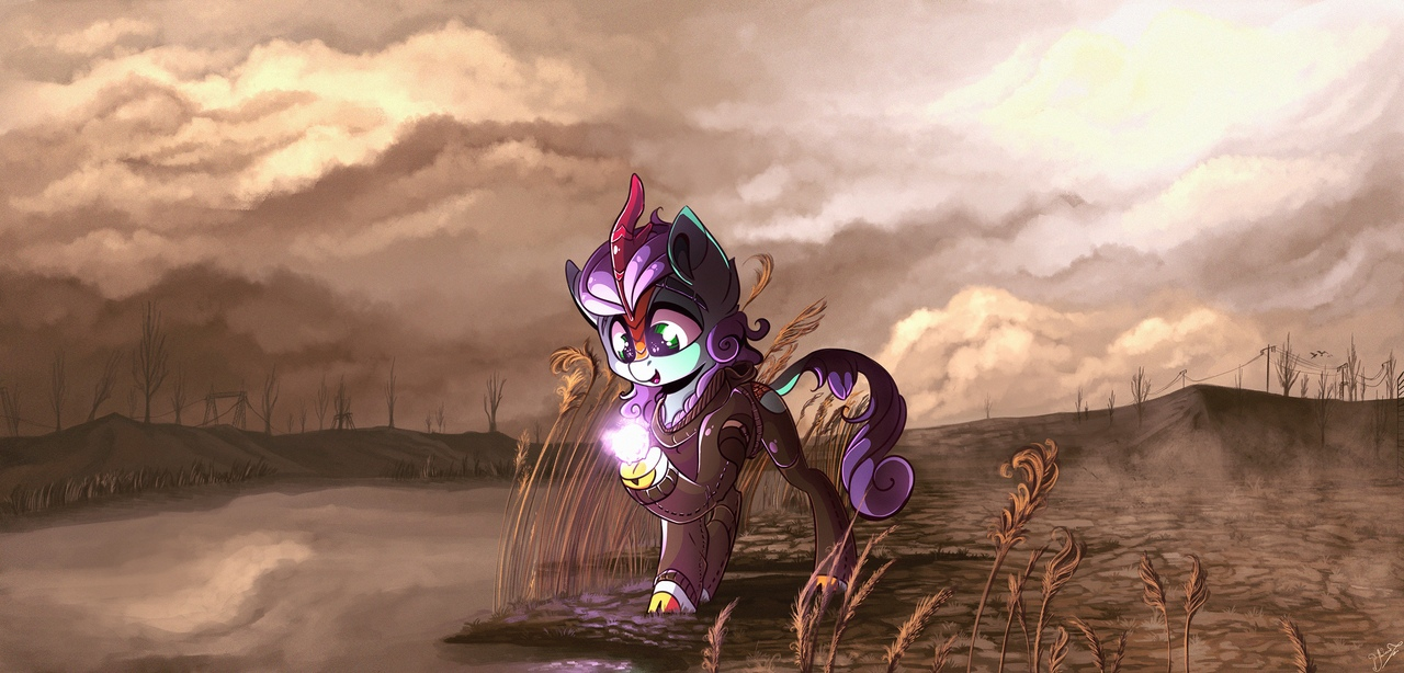 Kirinyasha discovered an artifact - My little pony, MLP Kirin, Original character, Crossover, Stalker, 