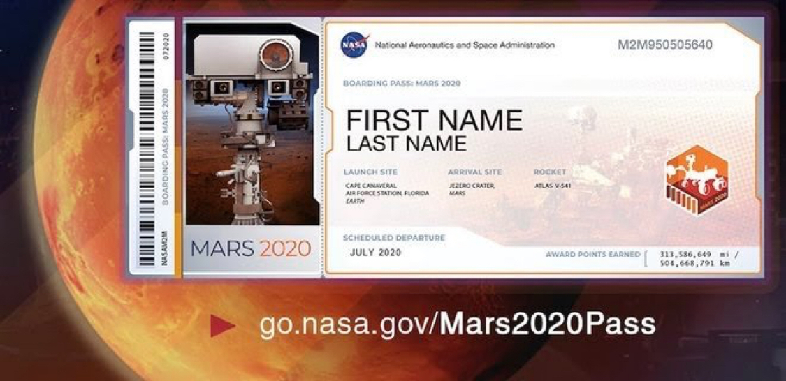 NASA will send the names of everyone to Mars - NASA, Mars, Flight, Names, Space, No rating, news