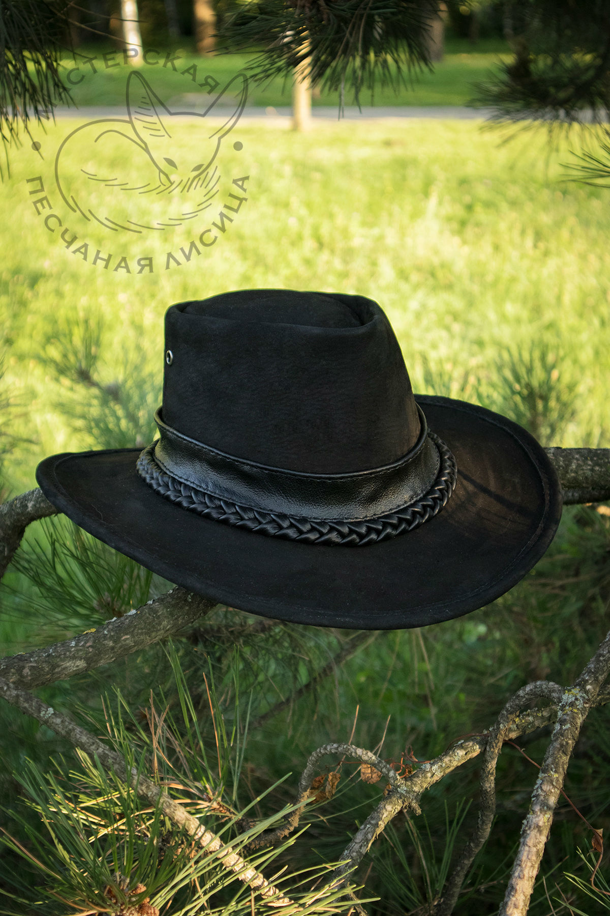 Wide-brimmed hat and leather bag - My, Handmade, Hat, Leather, With your own hands, Longpost, Needlework without process, Сумка, Australian hat