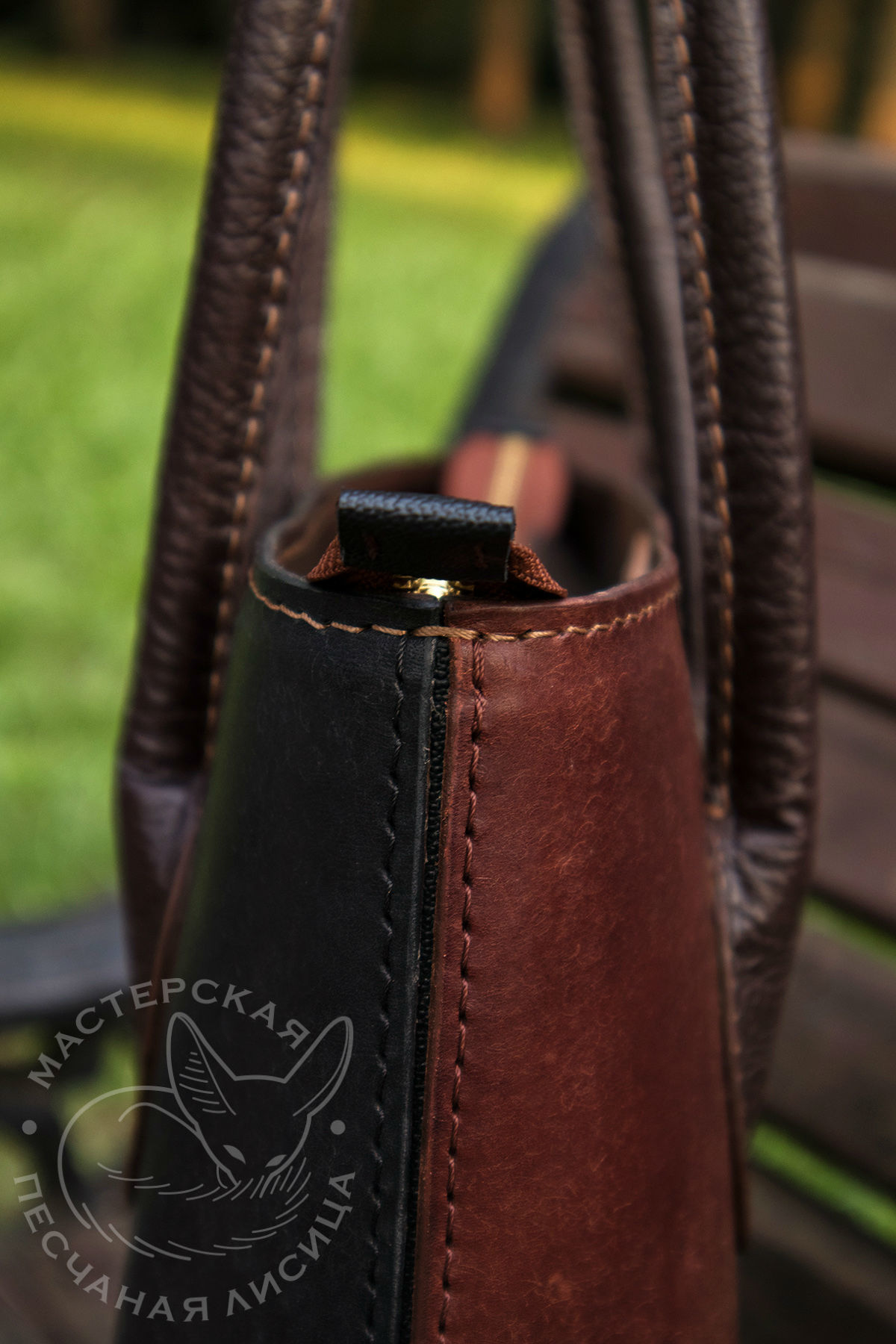 Wide-brimmed hat and leather bag - My, Handmade, Hat, Leather, With your own hands, Longpost, Needlework without process, Сумка, Australian hat