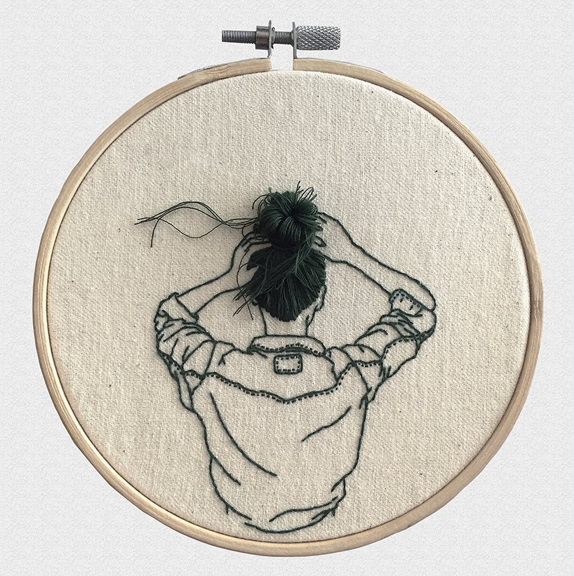 Embroidery - Embroidery, Longpost, Artist, Hair