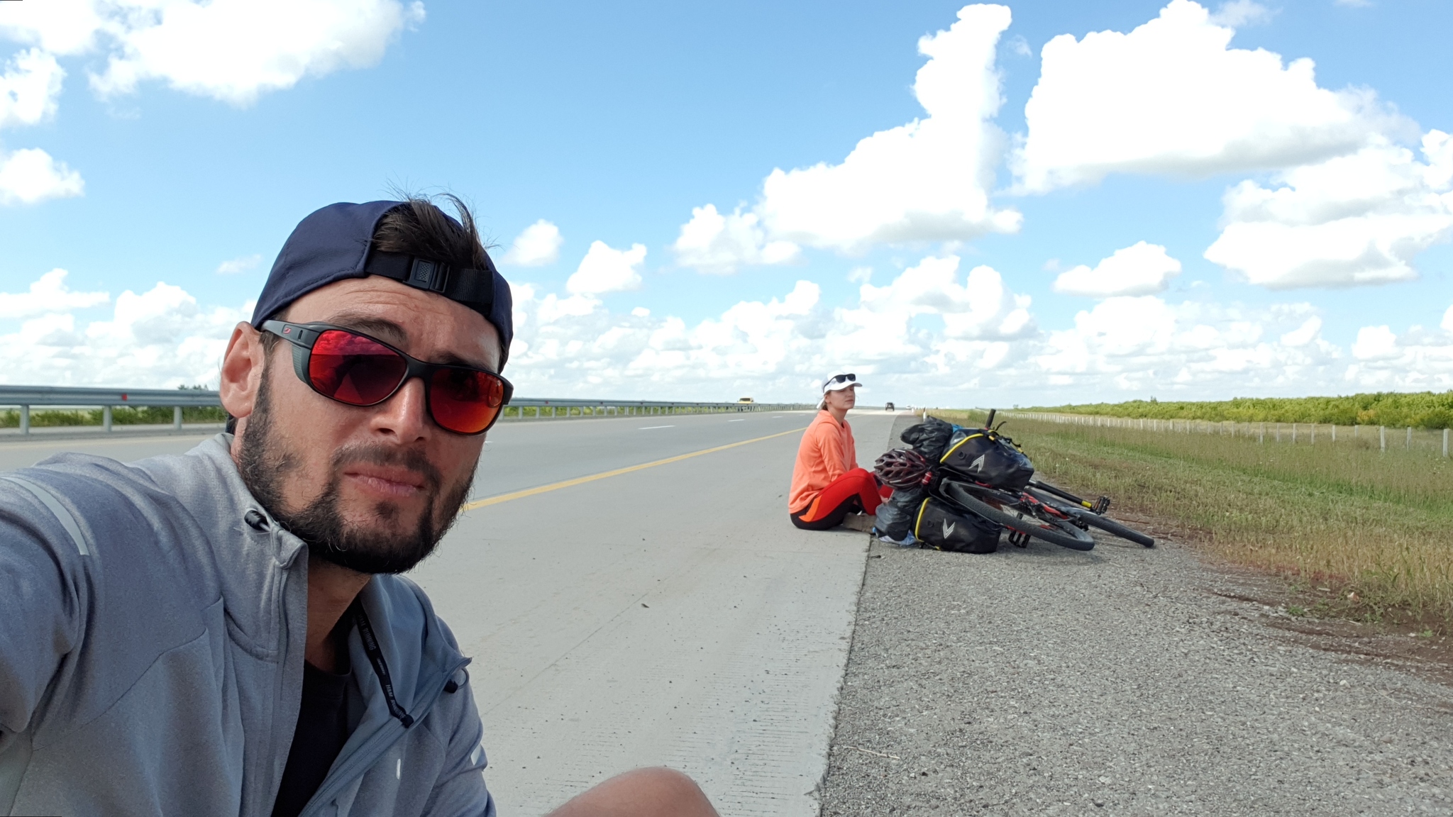 Bicycle ride from the southern (Alma-ata) to the northern (Astana) capital, ~1200 km in total. Day 11 - My, Longpost, Bike trip, Cycling Marathon, Video