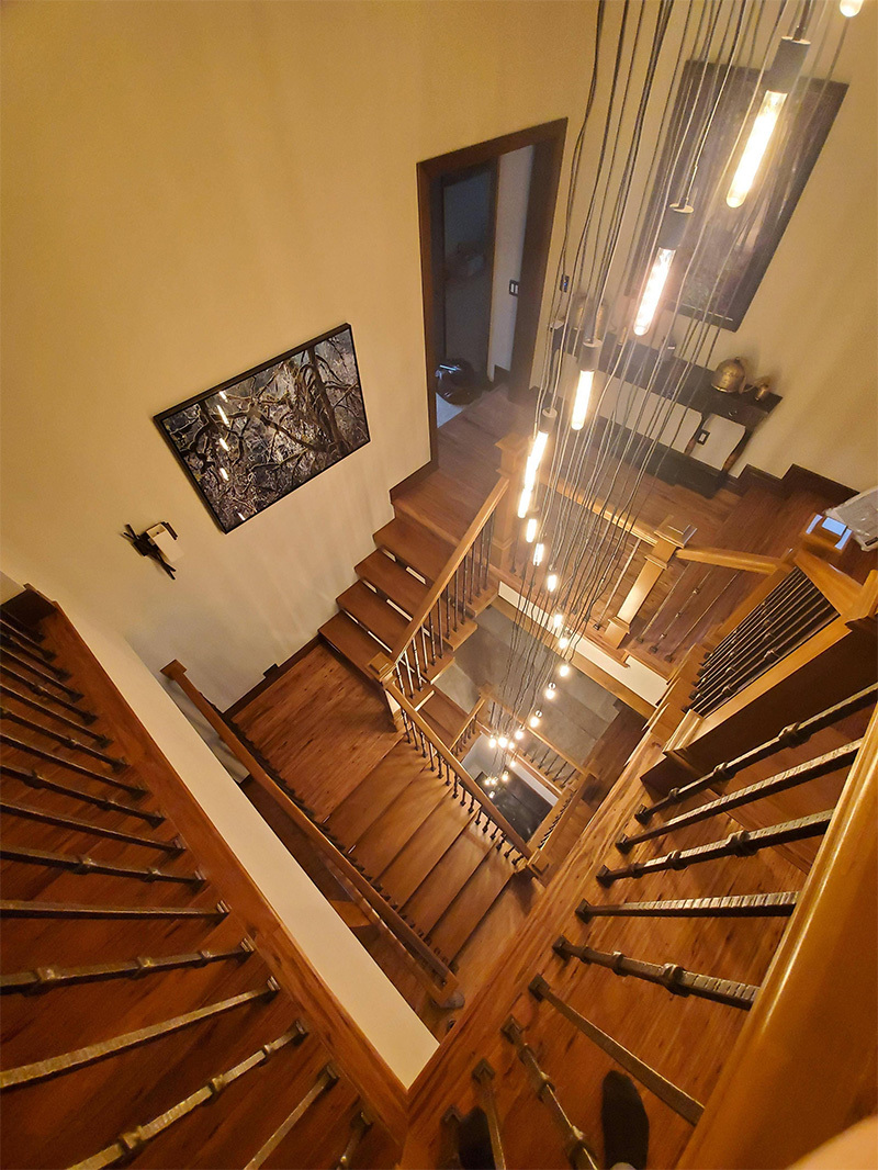 chandelier - Chandelier, Stairs, Caracole, Height, Length, Design, Architecture