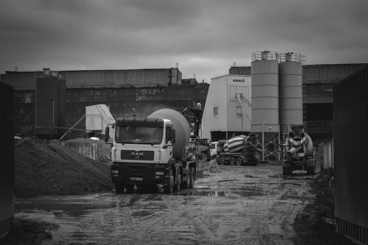 Tractor - My, Minsk, The photo, Factory, Railway, District, Longpost