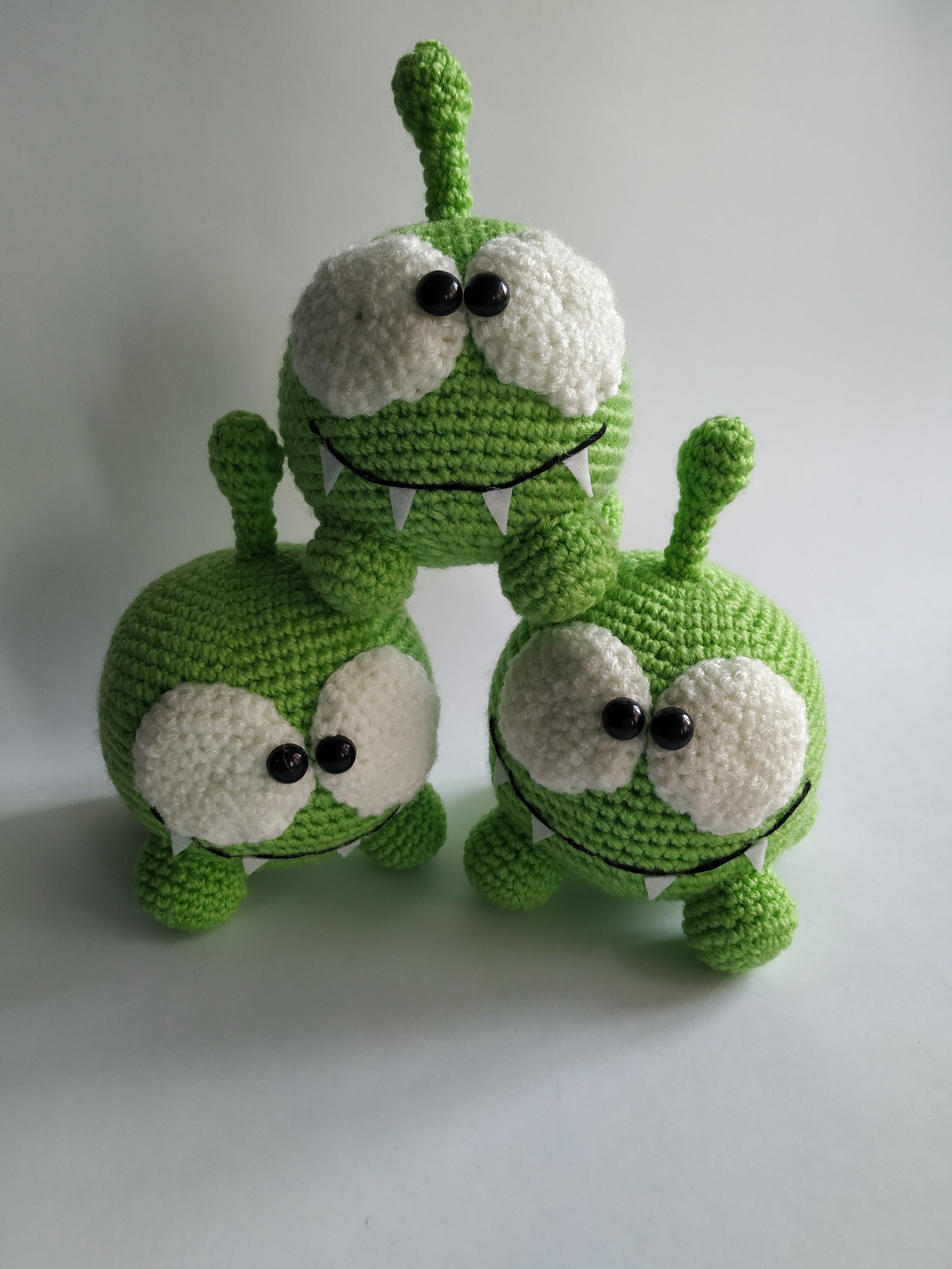 Om Nyam - My, Om-Nom-nom, Knitted toys, Toys, Handmade, Longpost, Cut the Rope