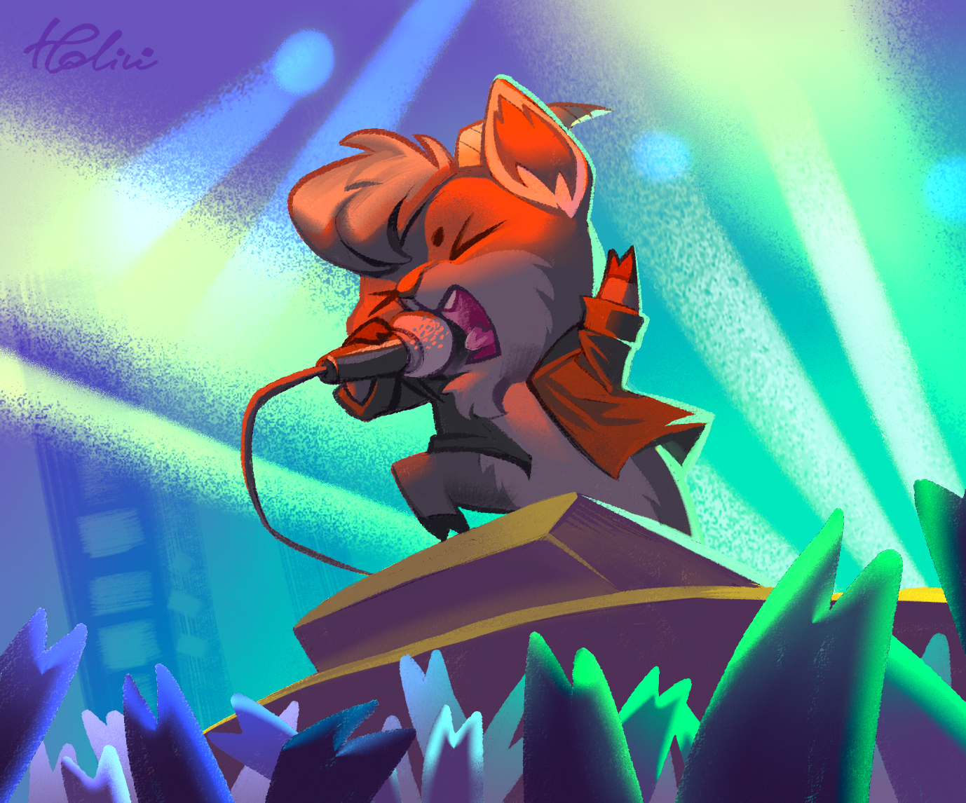 Horns - Furry, Furry art, Furry goat, Goat, Concert, Holivi