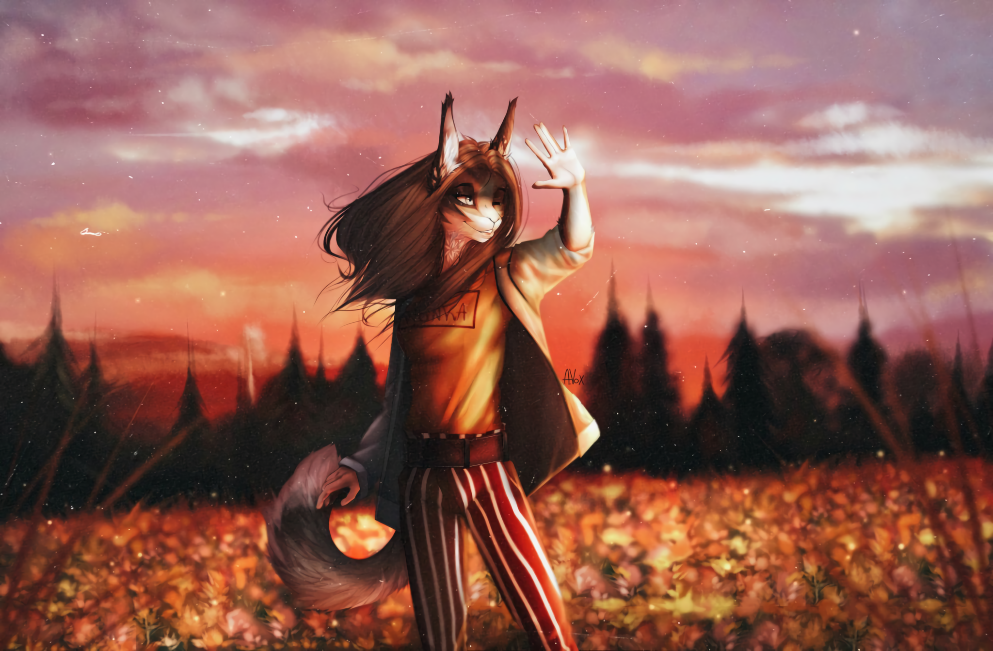 Sun. - Furry, Furry art, Furry feline, Furry cat, Alenkavoxis