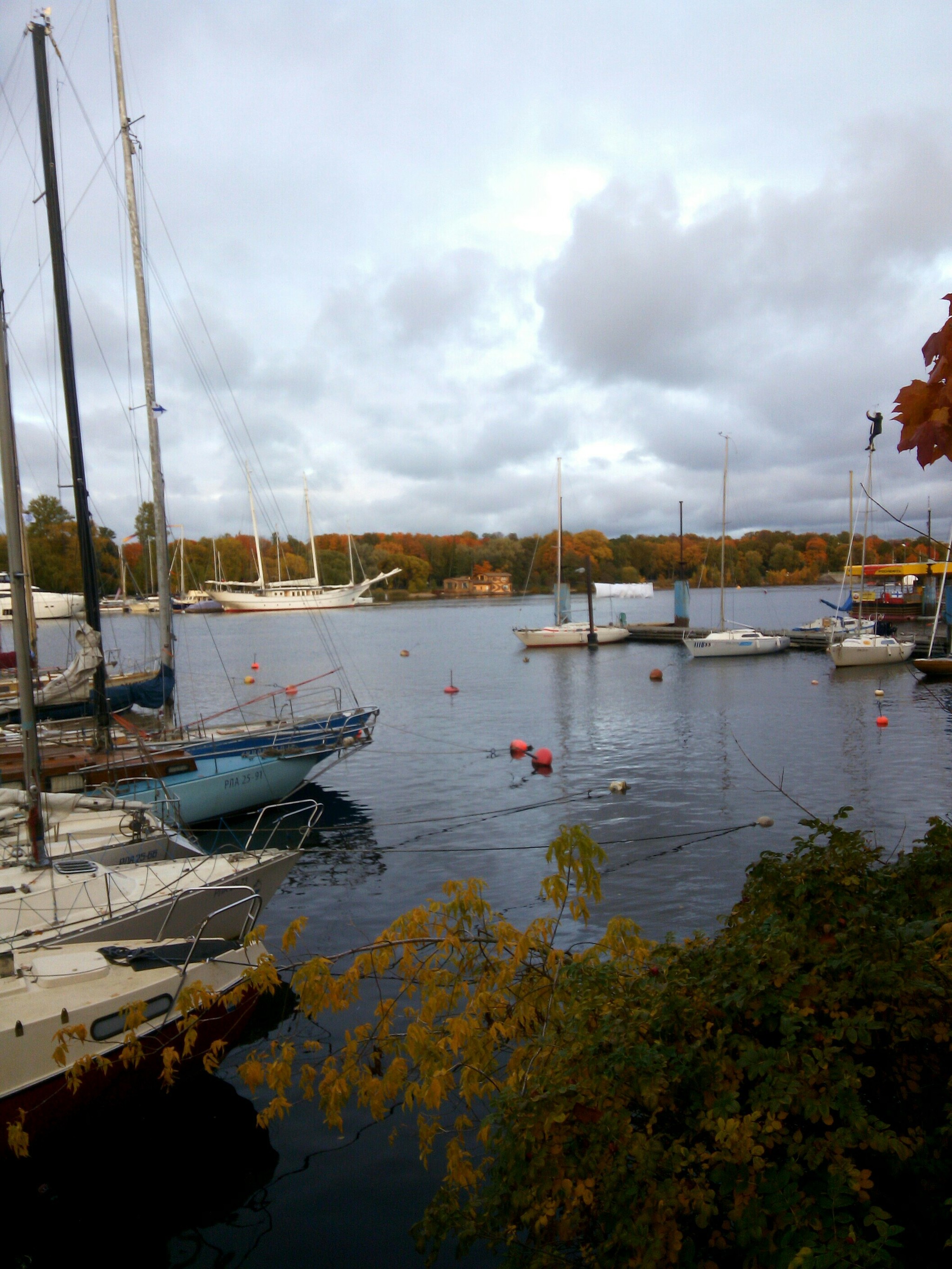 Autumn in St. Petersburg. - My, Autumn, Yacht, Longpost