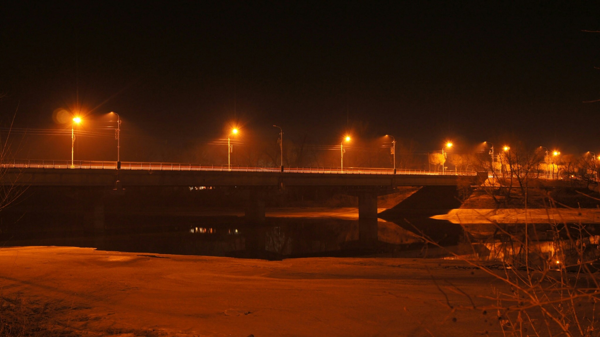 orange bridge - My, Beginning photographer, The photo, Bridge