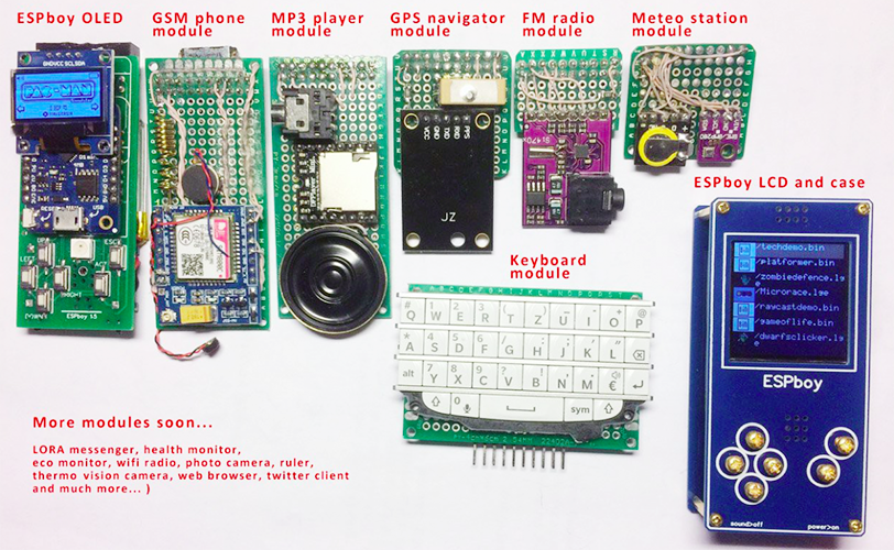 ESPboy gadget for retro games and experiments with IoT - My, Esp8266, With your own hands, Arduino, Gamedev, Microcontrollers, Video, Longpost