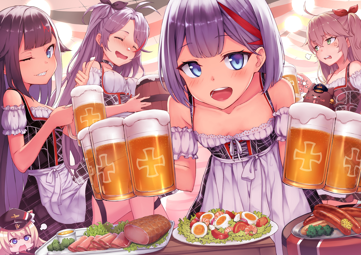 Kriegsmarine - Azur lane, Kriegsmarine, , Prinz Eugen, Admiral graf spee, Admiral Hipper, Anime art, Art, Rammstein Deutschland