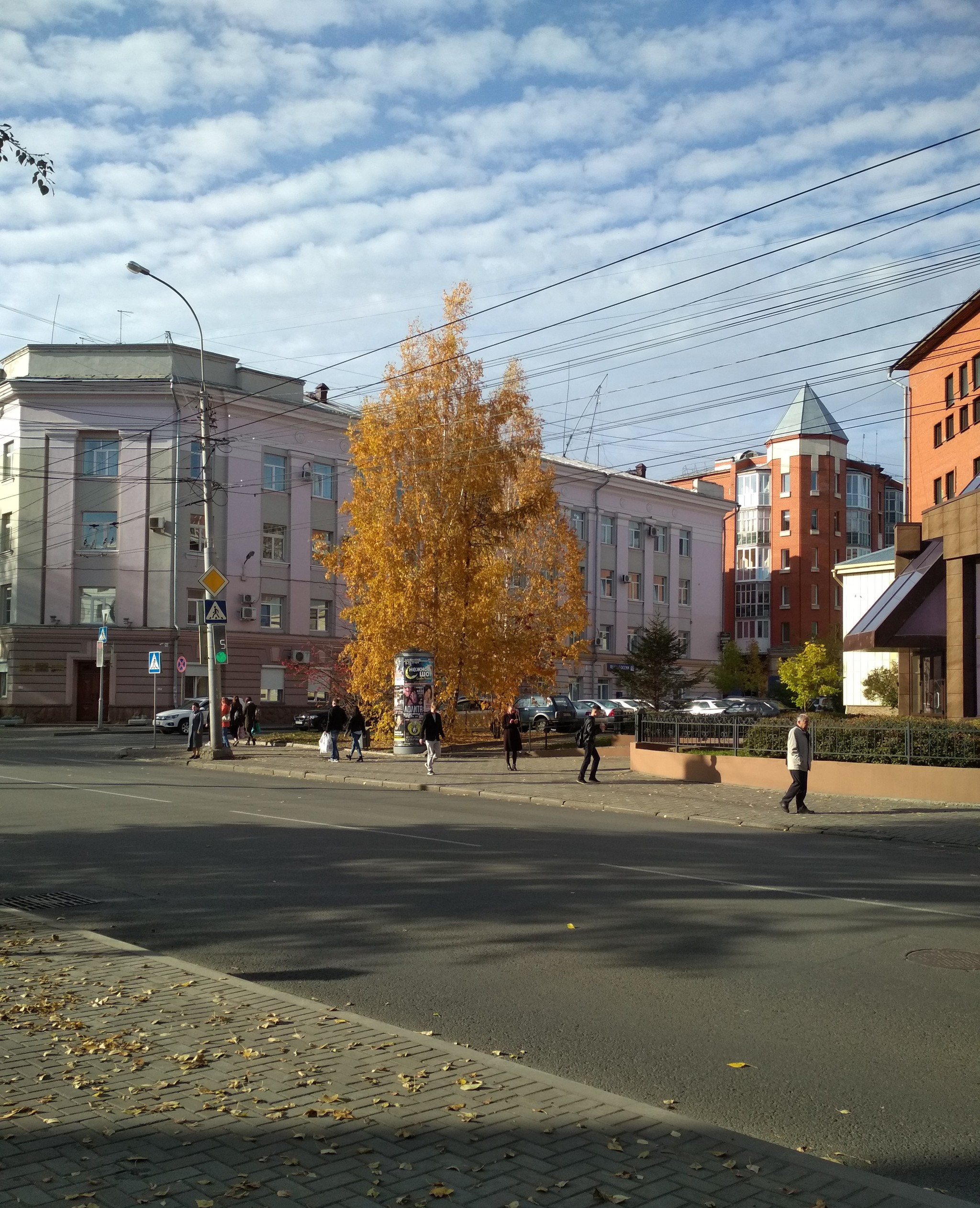 Golden autumn in Tomsk - My, Tomsk, Autumn, City center, Longpost