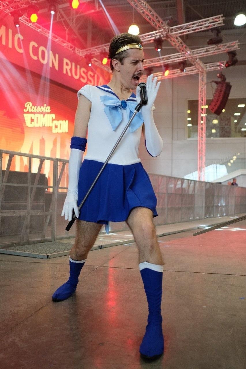 Sailor Mercury - Comic-con, Sailor Mercury, Freddie Mercury, Cosplay