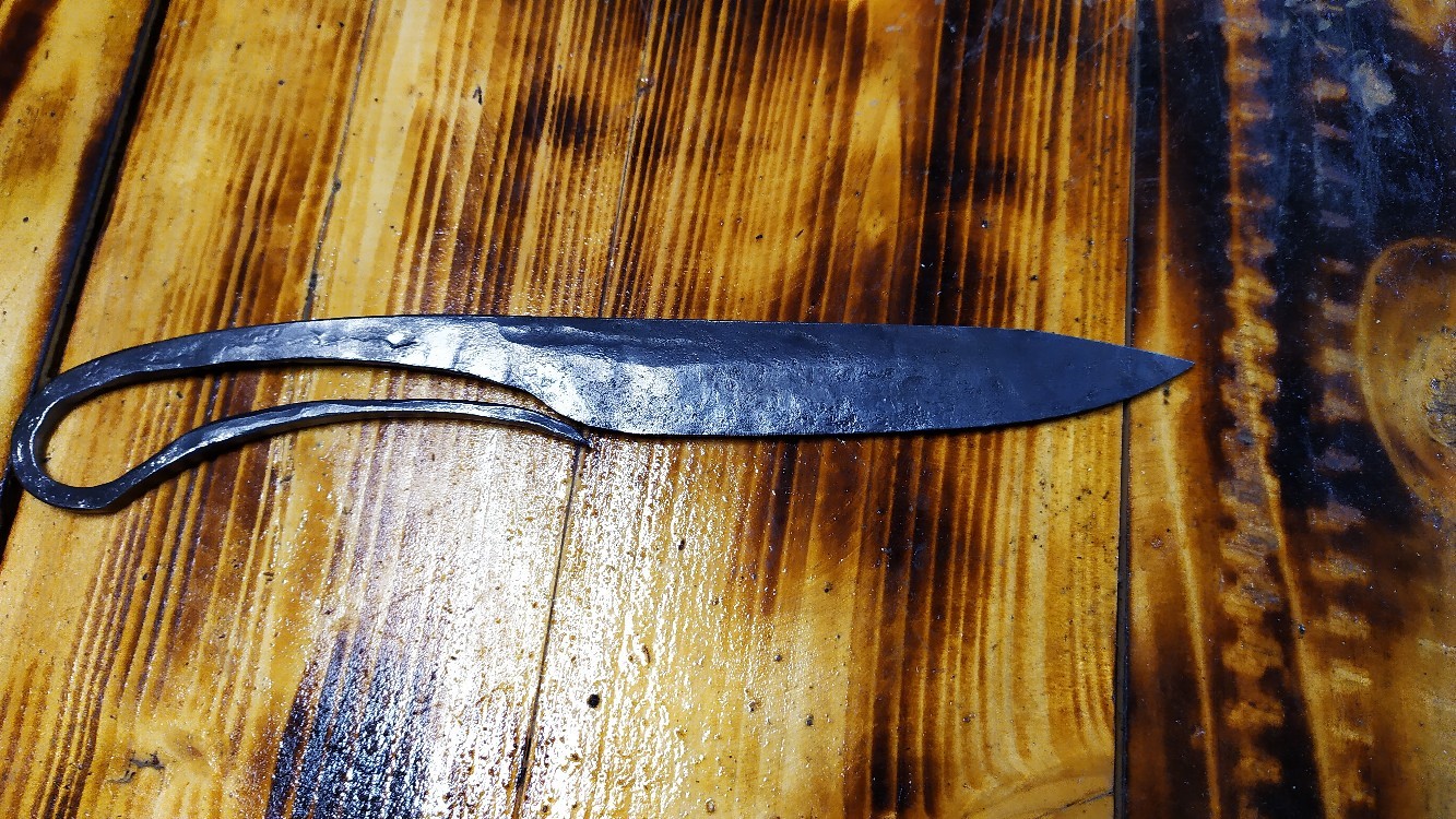 Knife - My, Knife, Forging, Needlework without process, Longpost