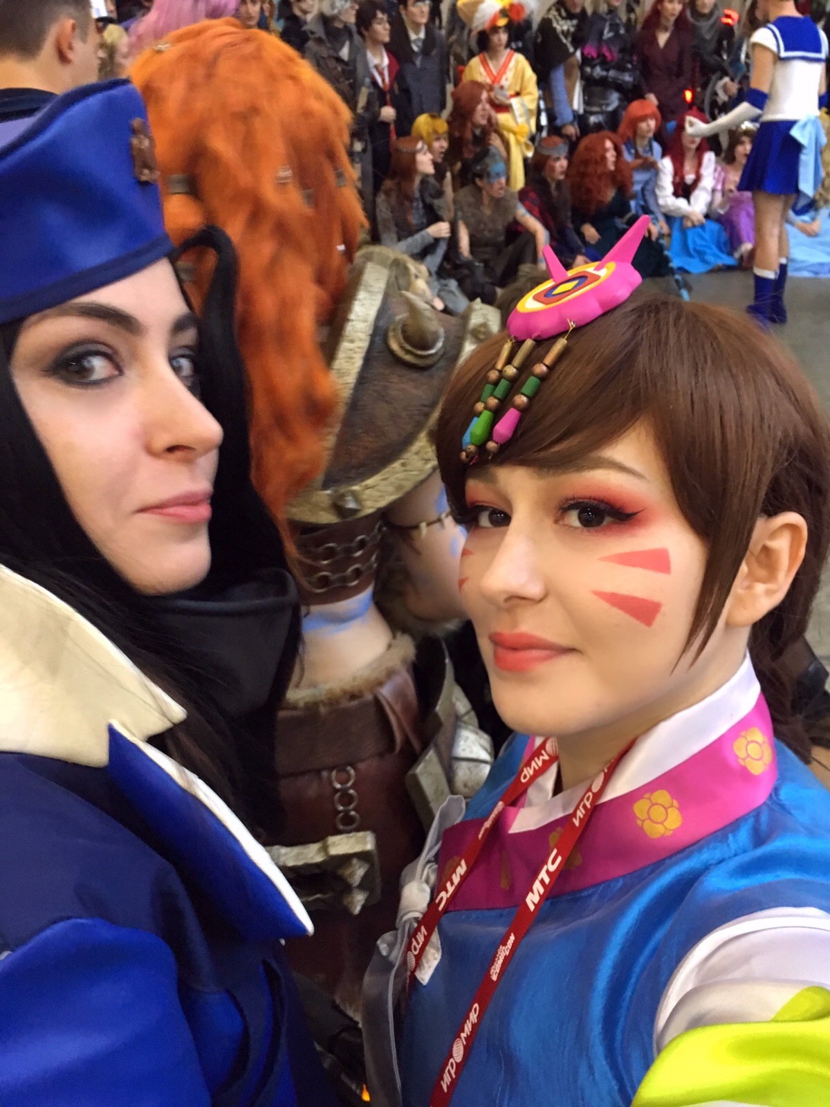 Ana and Diva cosplay in the Overwatch universe on Igromir - My, Cosplay, Russian cosplay, Igromir, Computer games, Overwatch, Ana amari, Dva, Longpost