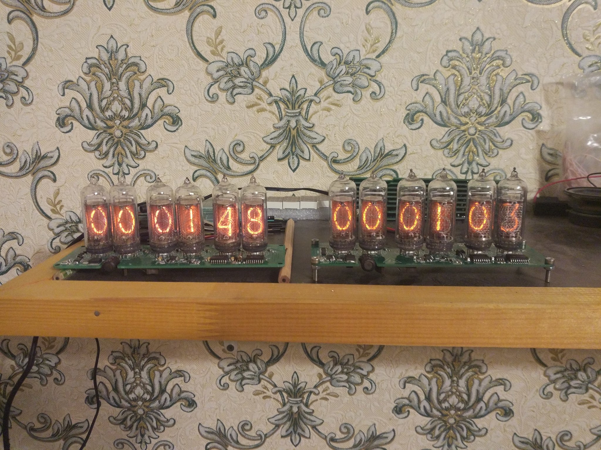 Обновлённые часы Nixie clock на 6 лампах ИН-14 - Моё, Радиолюбители, Diy Or Die, Своими руками, Nixie clock, Электроника, Ламповые часы, Длиннопост