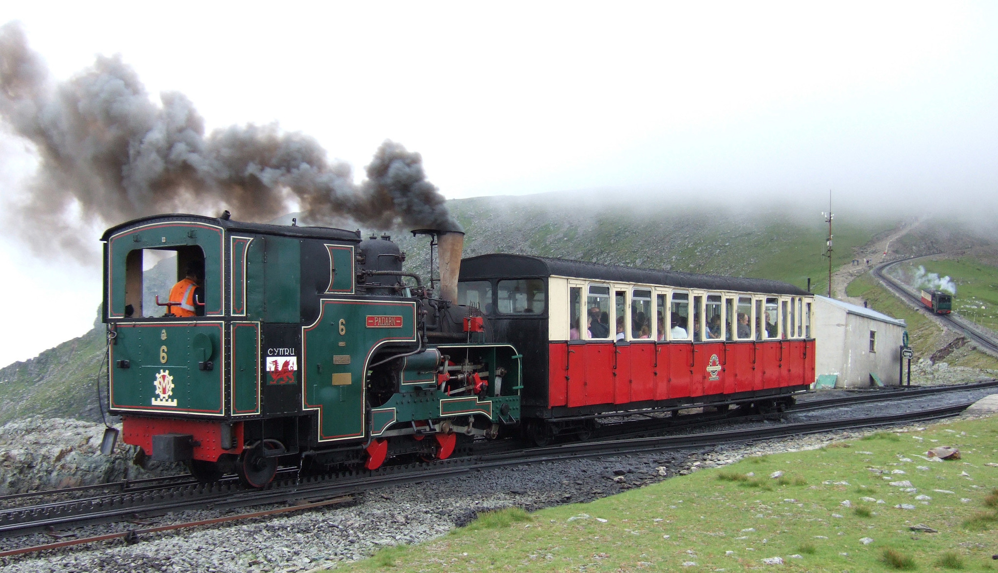 Snowdon Mountain Railway. - Railway, Gear rail, Mountain road, England, Longpost, Video