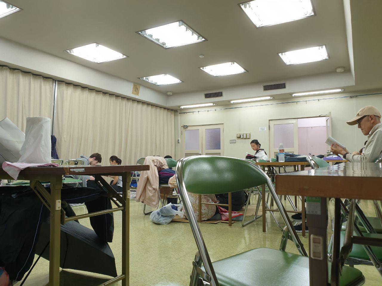 Japanese evacuation center - My, Japan, Evacuation, Typhoon, Asylum, Longpost