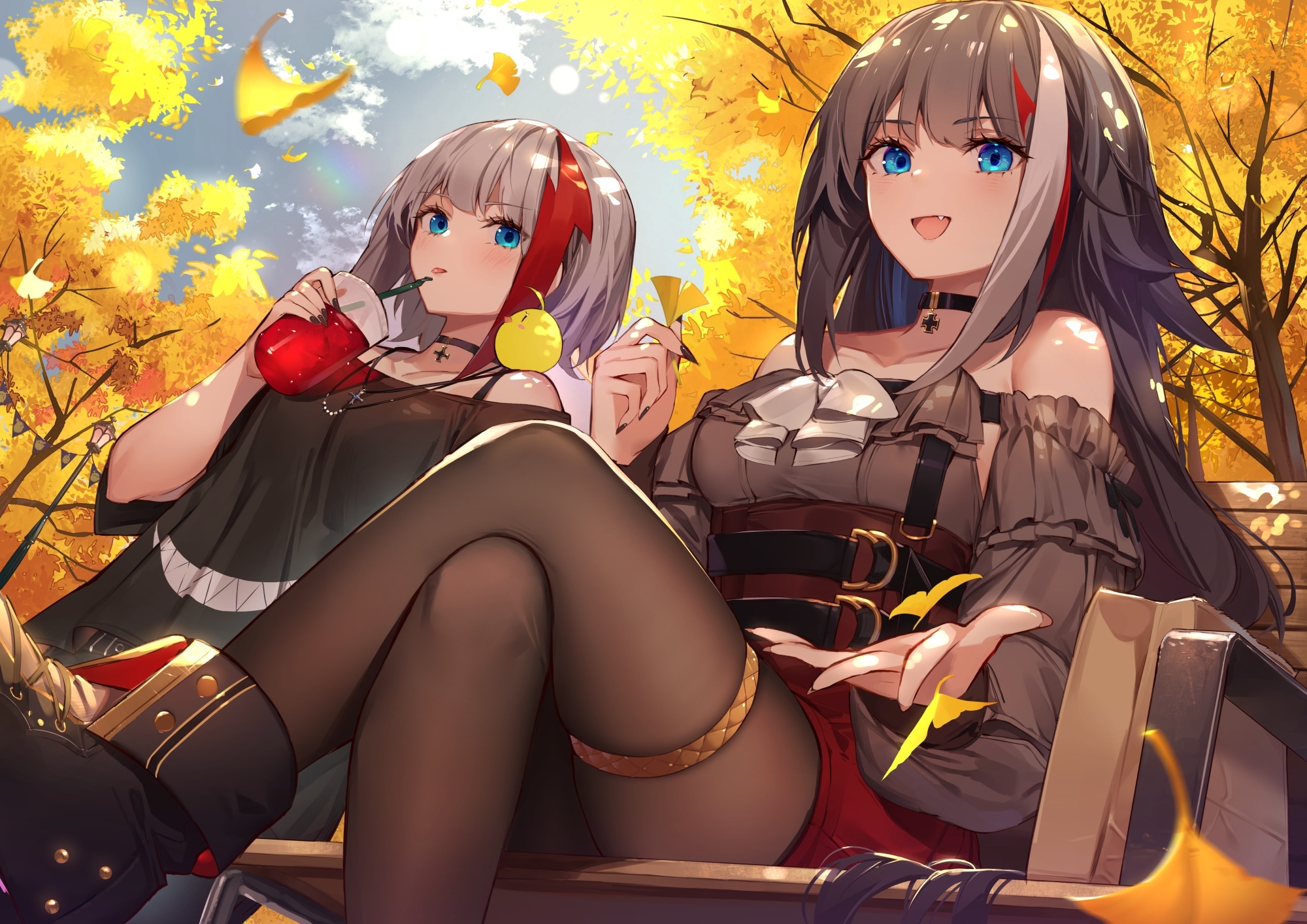 Admiral Graf Spee & Deutschland - Azur lane, Admiral graf spee, , Anime art, Anime, Art, Autumn, Rammstein Deutschland