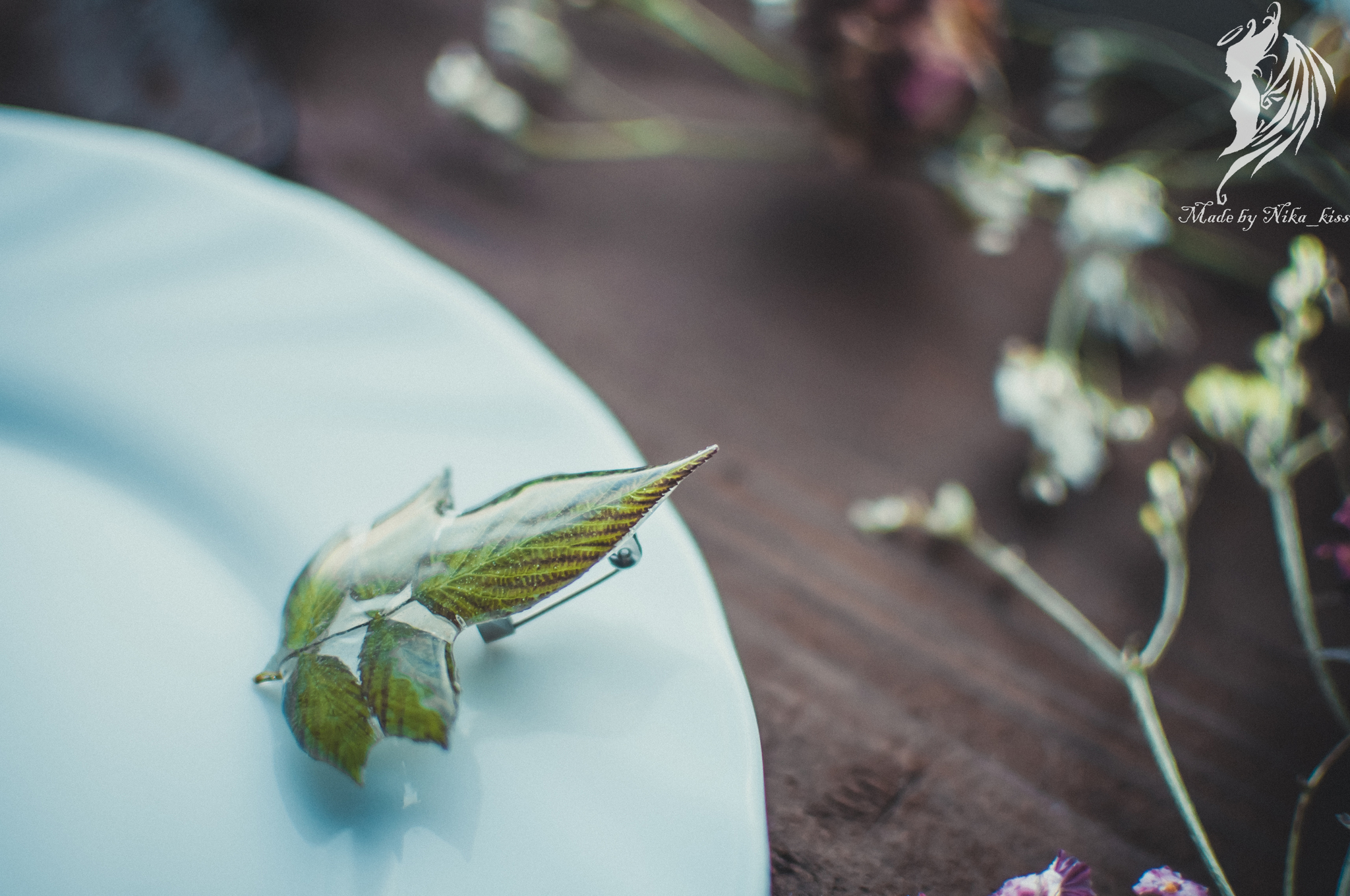 Epoxy coated leaf brooches - My, Handmade, Needlework without process, Epoxy resin, Longpost, Nika_kiss, Brooch, Leaves