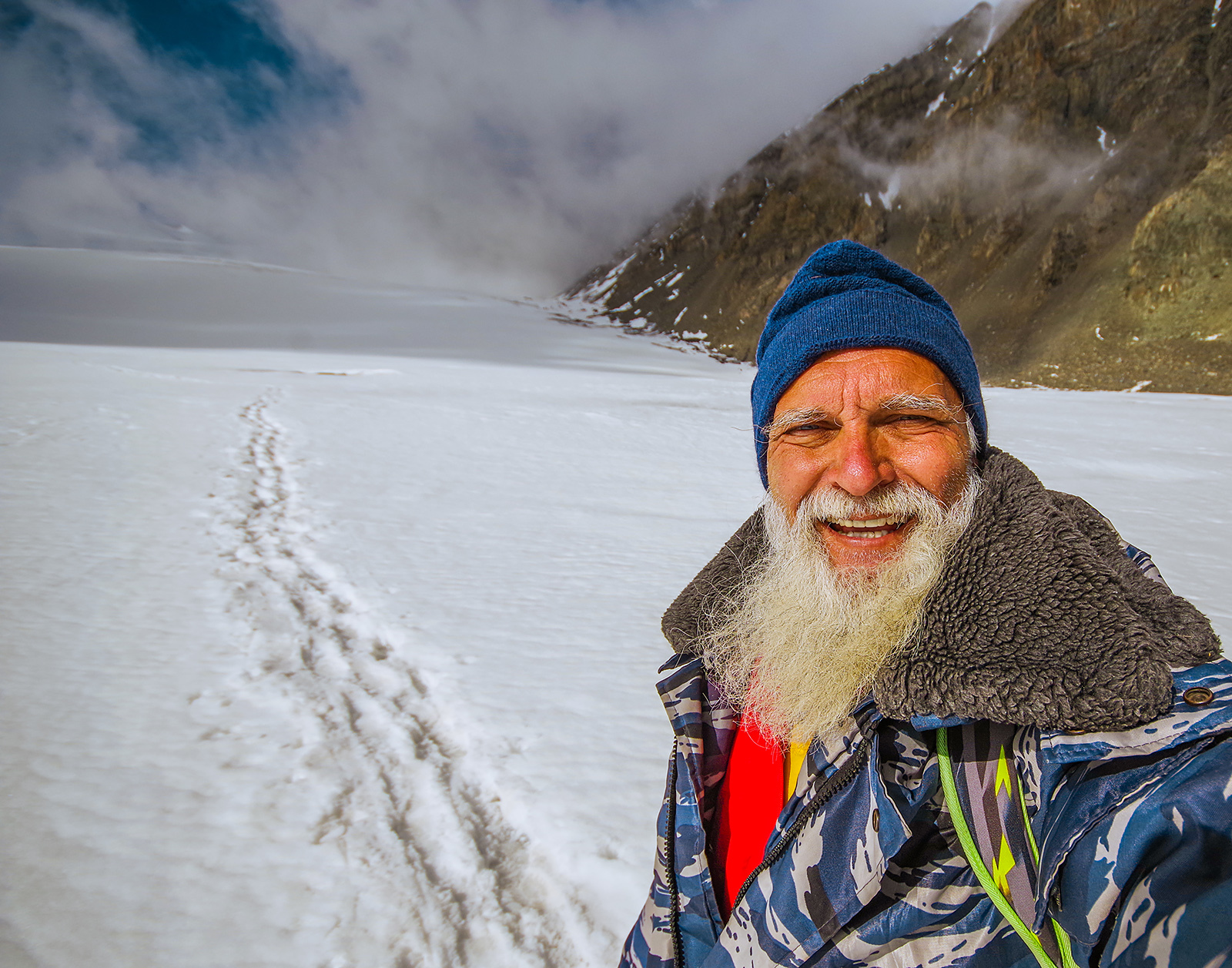 Along the Great Aktru Glacier - The mountains, Mountain Altai, Travels, Holidays in Russia, Tourism, The photo, Michael, Longpost, Altai Republic