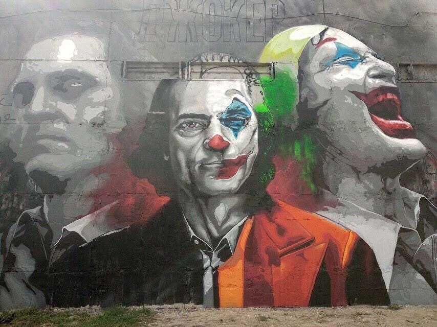 Graffiti dedicated to the new Joker was painted in Kazakhstan. This is a masterpiece! - Joker, Art, Video, Graffiti, Kazakhstan