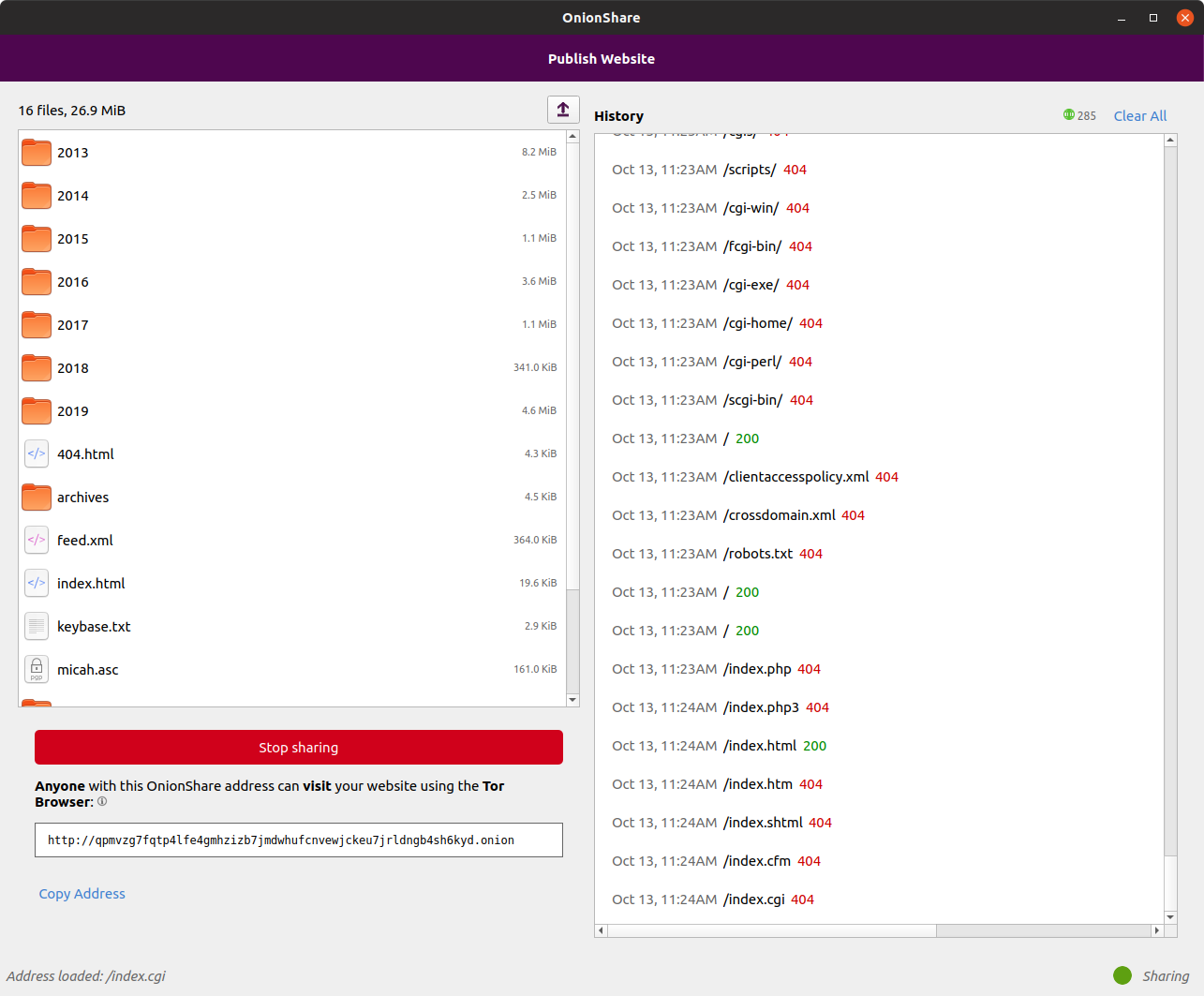 Проект Tor опубликовал OnionShare 2.2 - Tor, Onion, Длиннопост