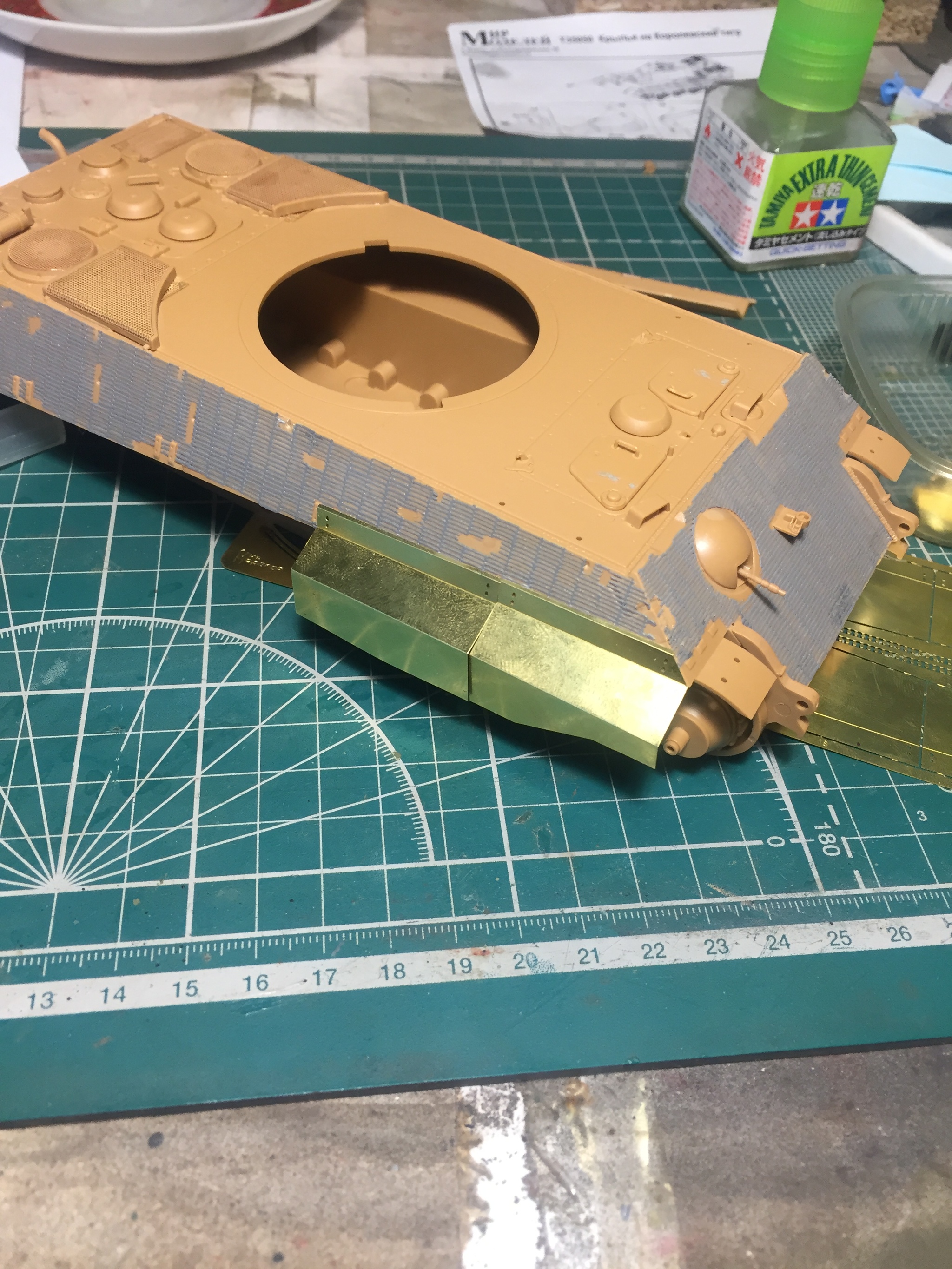 WIP King Tiger Sd.Kfz.182 от Звезды в 1:35 - Моё, Тигр 2, Королевский тигр, 1:35, Масштабная модель, Процесс, Сборка, Покраска, Длиннопост, Tiger II