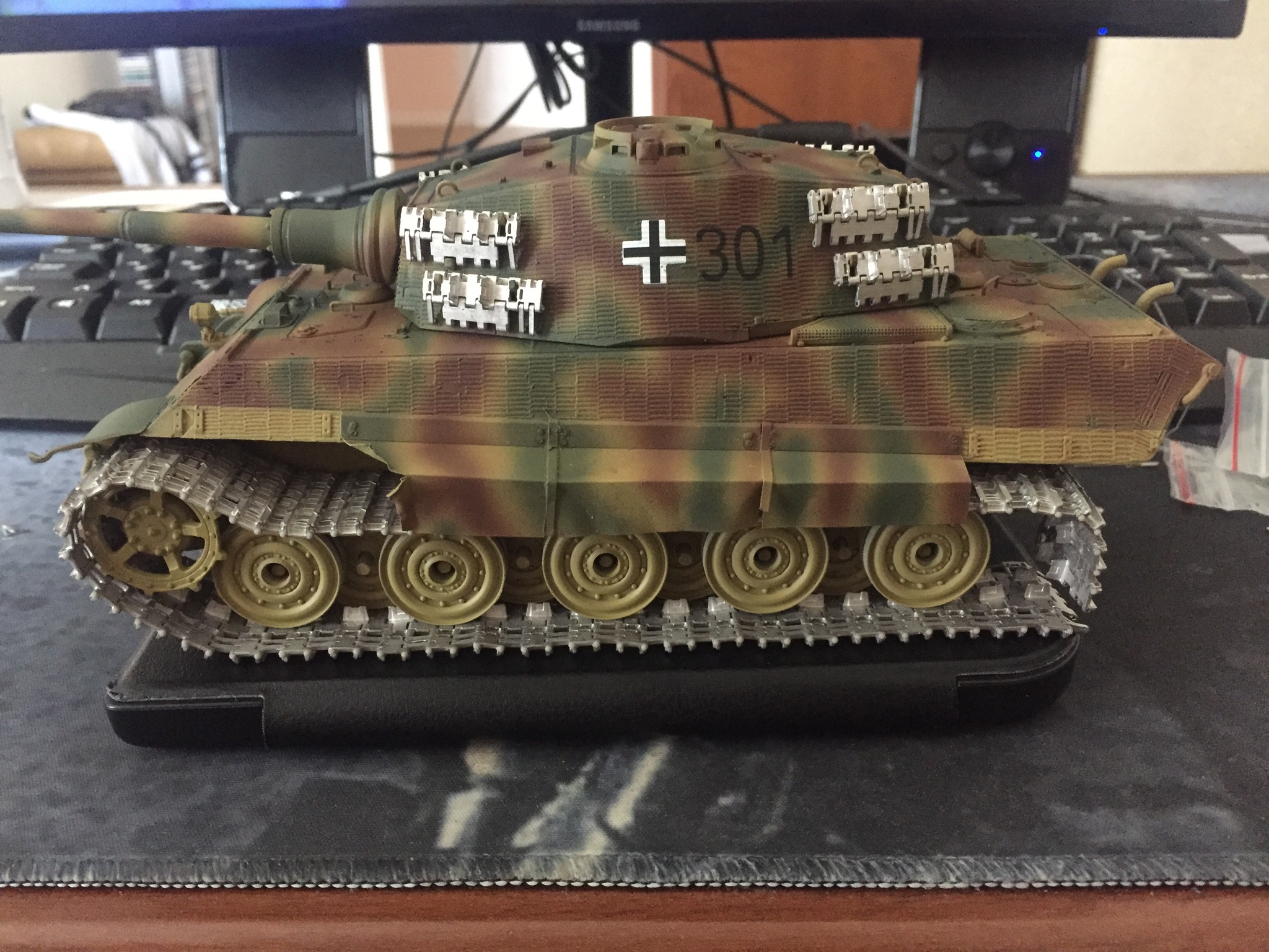 WIP King Tiger Sd.Kfz.182 от Звезды в 1:35 - Моё, Тигр 2, Королевский тигр, 1:35, Масштабная модель, Процесс, Сборка, Покраска, Длиннопост, Tiger II