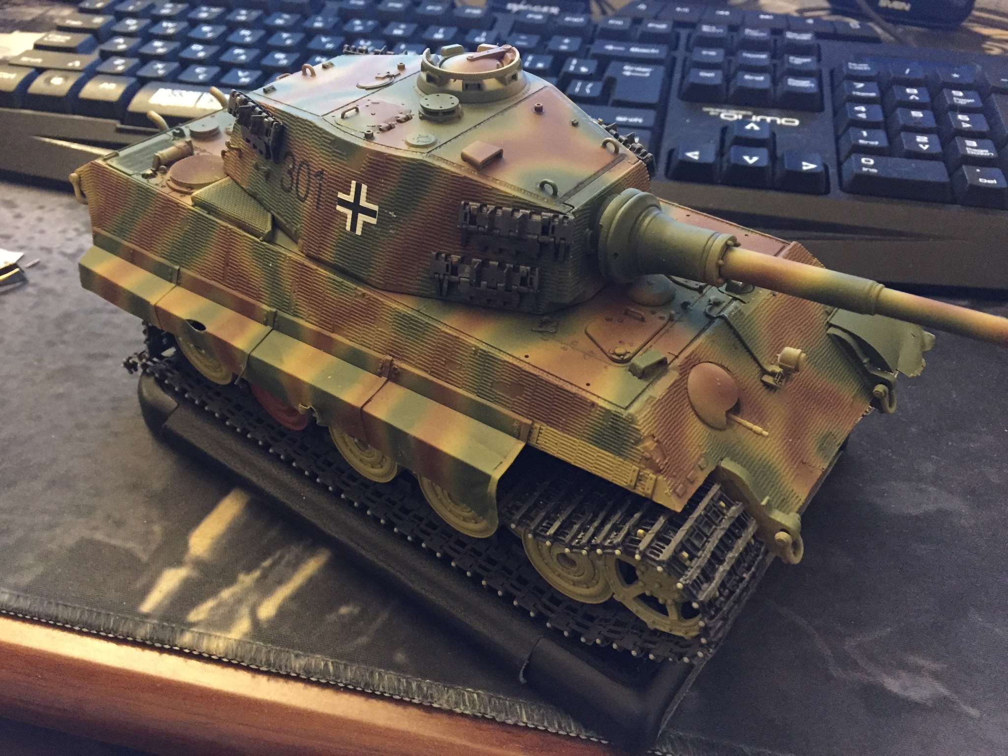 WIP King Tiger Sd.Kfz.182 от Звезды в 1:35 - Моё, Тигр 2, Королевский тигр, 1:35, Масштабная модель, Процесс, Сборка, Покраска, Длиннопост, Tiger II