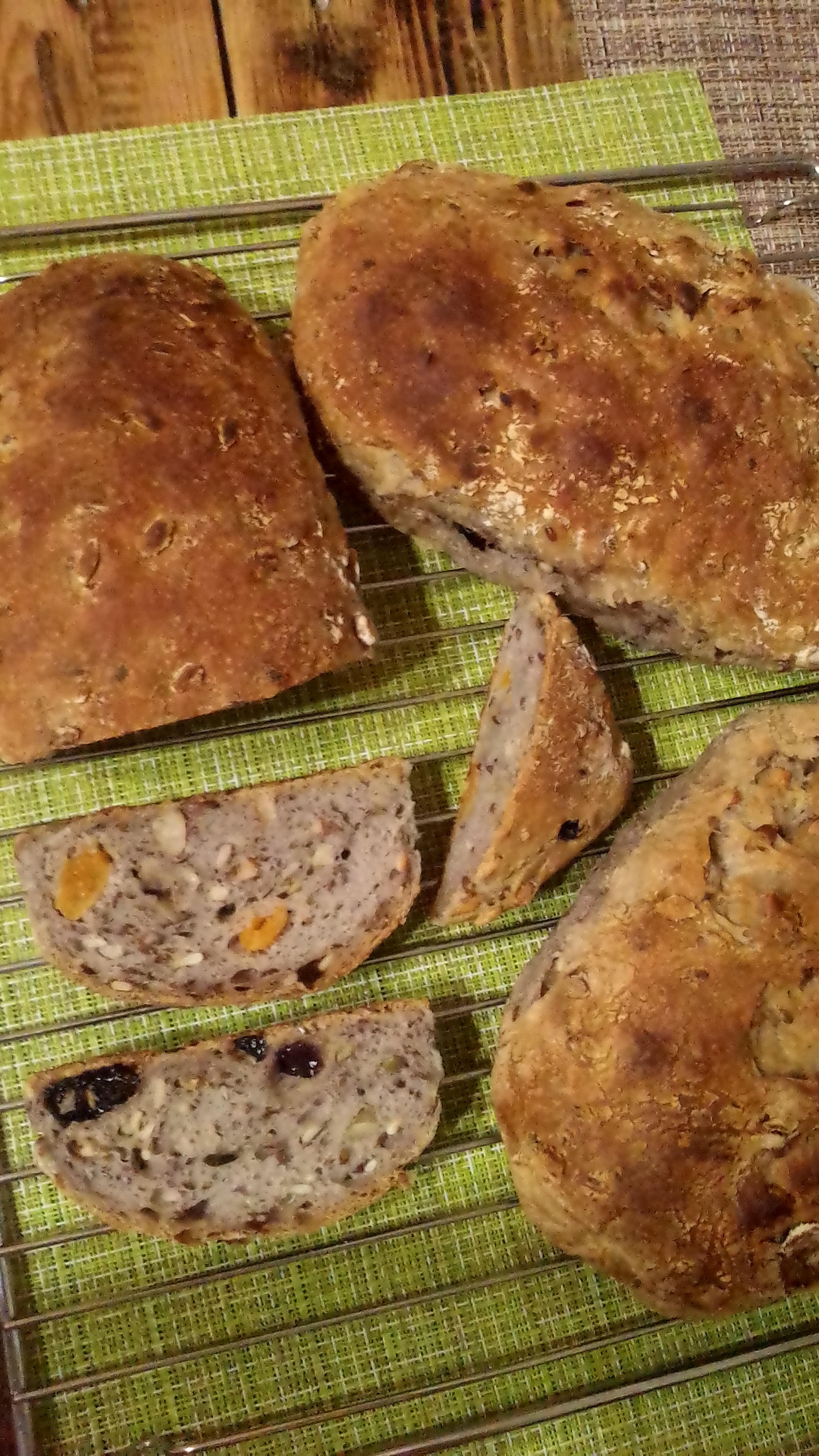 Bread with nuts and dried fruits - My, Bread, Hostess, Longpost