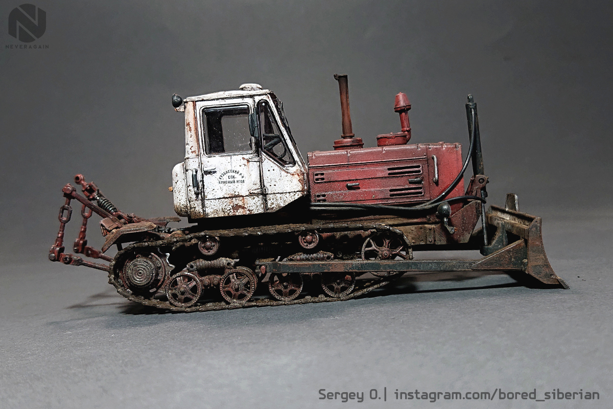 T-150D in 1:43 scale from The car in details - My, Longpost, Modeling, Stand modeling, Scale model, 1:43, Tractor