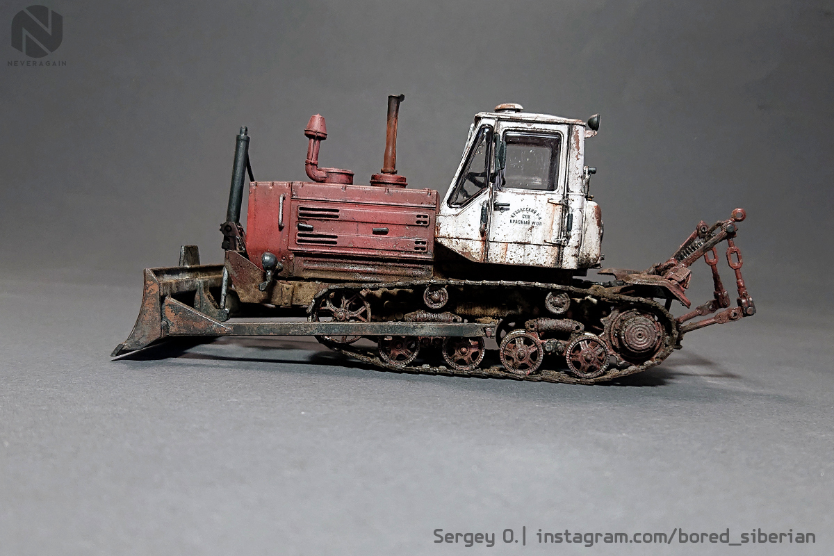 T-150D in 1:43 scale from The car in details - My, Longpost, Modeling, Stand modeling, Scale model, 1:43, Tractor