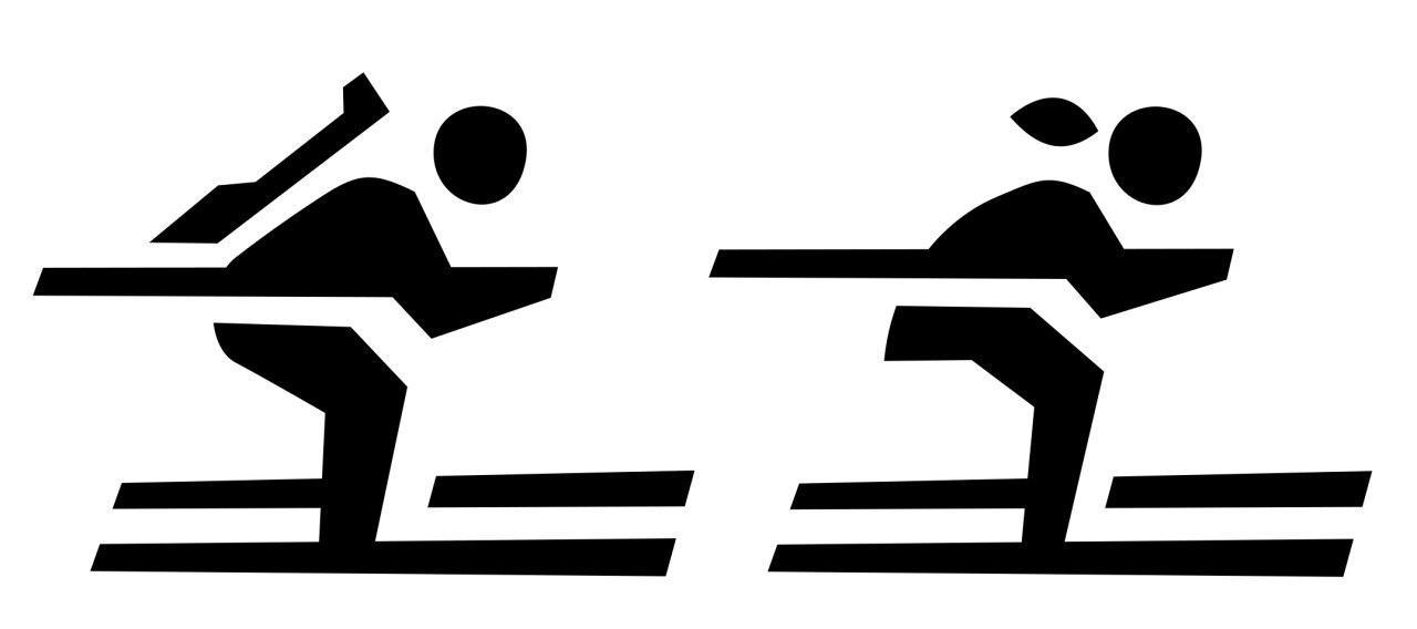 Daily icon - biathlete and skier - My, Icons, Biathlon, Skis