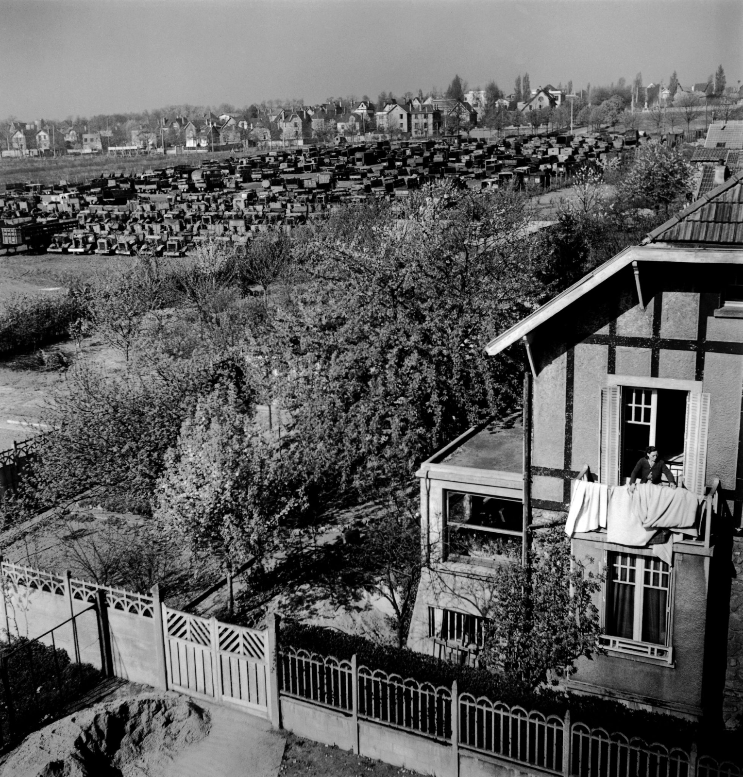 Жизнь парижских пригородов в 1950-х. - Париж, Франция, Фотография, Длиннопост, Ретро