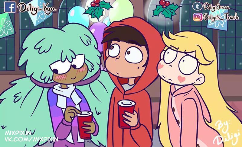 Star vs. the forces of evil Comic (Mistletoe 3) - Star vs Forces of Evil, Cartoons, Comics, Star butterfly, Marco diaz, Tom lucitor, Longpost