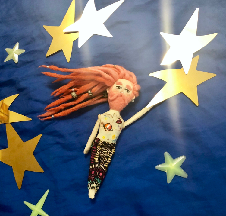 Star Wanderer - My, Dreadlocks, Rastafarianism, Rastaman, Textile doll, Rasta, Dreadlocks, Needlework without process, Ja Rastafaray, Longpost