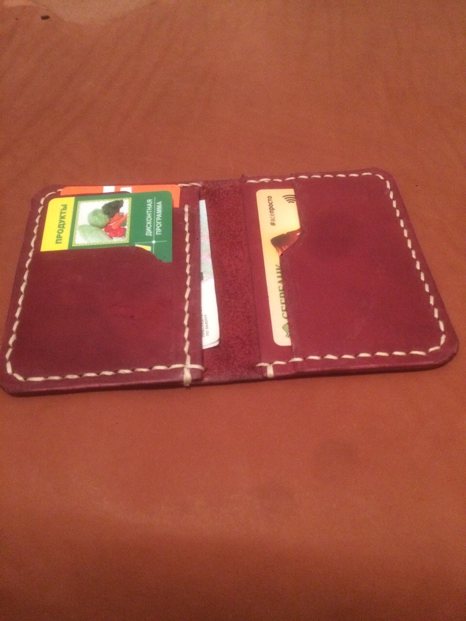 My introduction to leatherworking - My, With your own hands, Purse, Leather products, Longpost