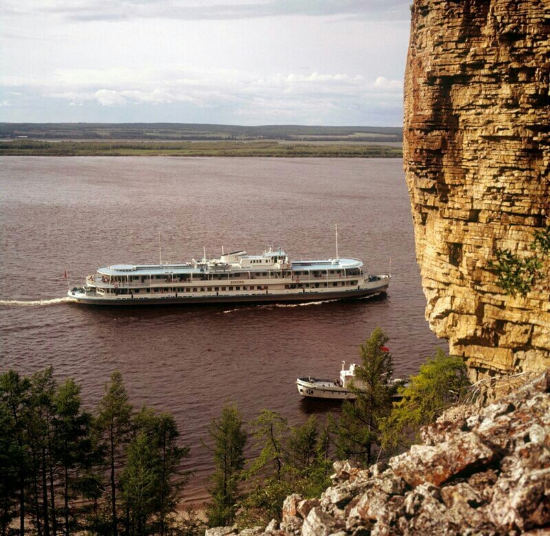 On the Lena River, 1970s - the USSR, The photo, Longpost, Tourism, 70th