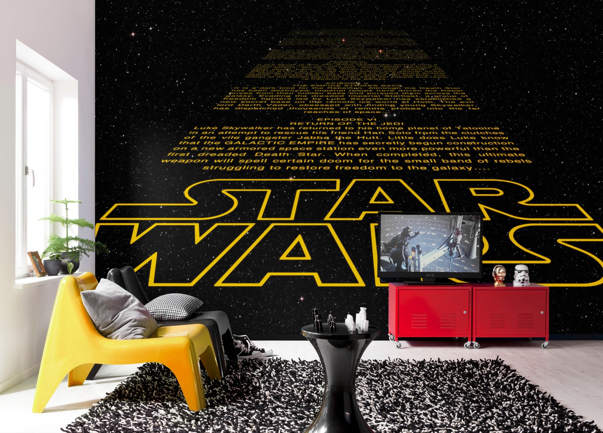 For true Star Wars fans)) - Star Wars, Wallpaper, Interior Design